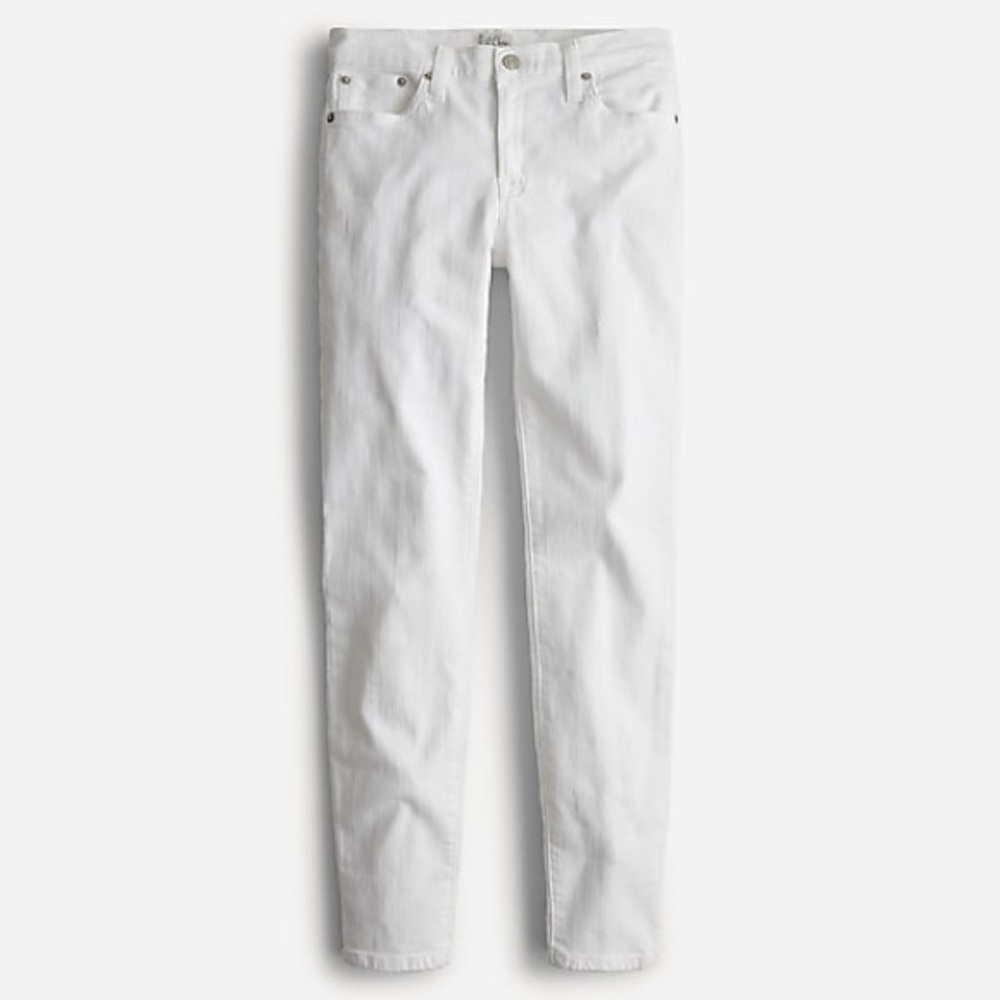 J. Crew 8" toothpick jean in white